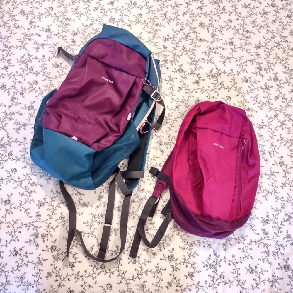 Set of 2 Decathlon Hiking/Everyday Backpacks